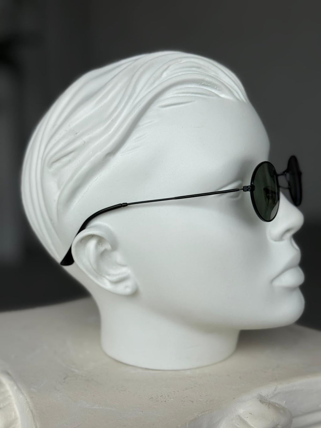 Black Teardrop Steel Frame Sunglasses
