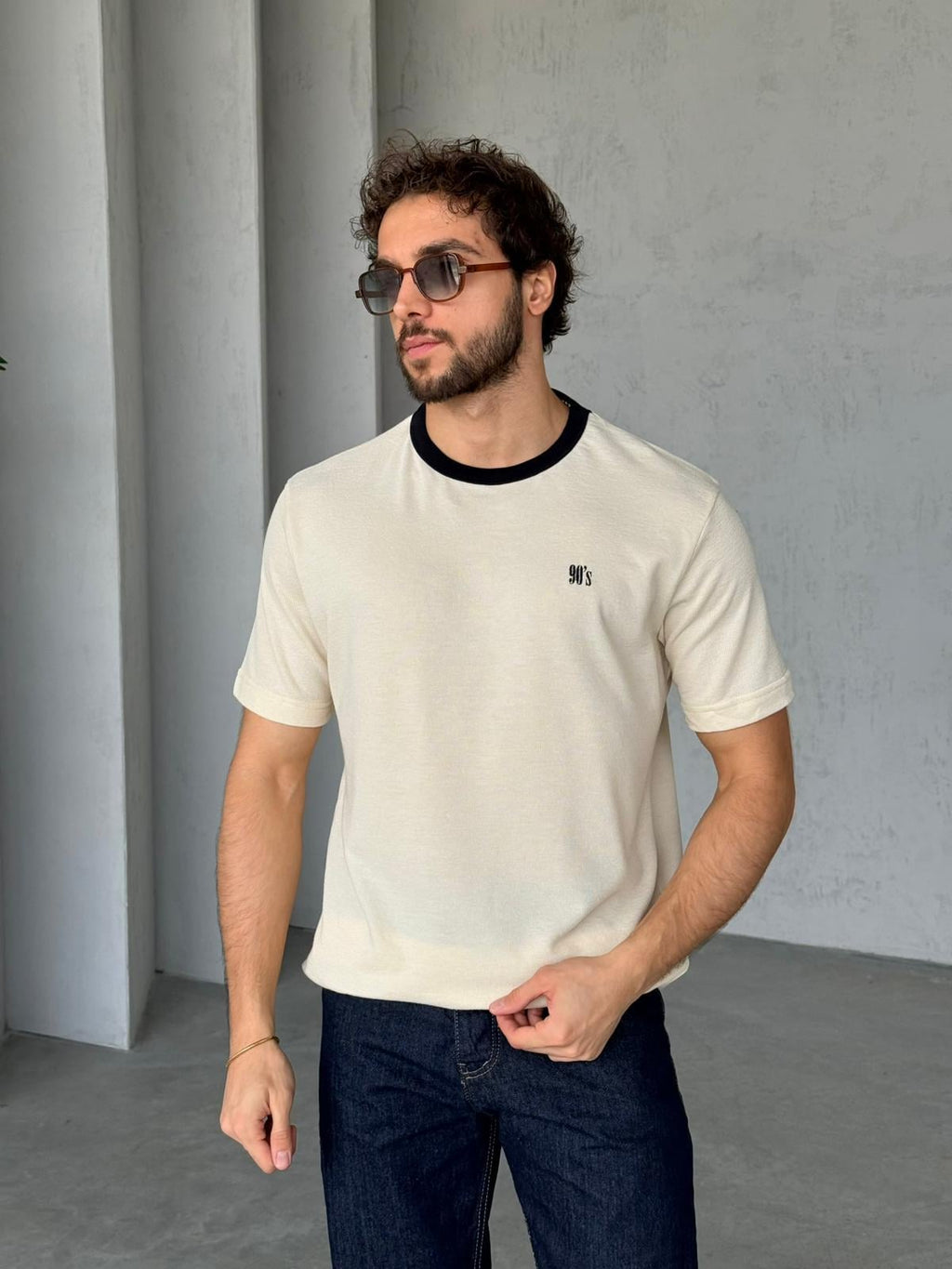 T-shirt 90'S - Cream| TST.016