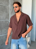 Shirt Modal Oversize - Brown