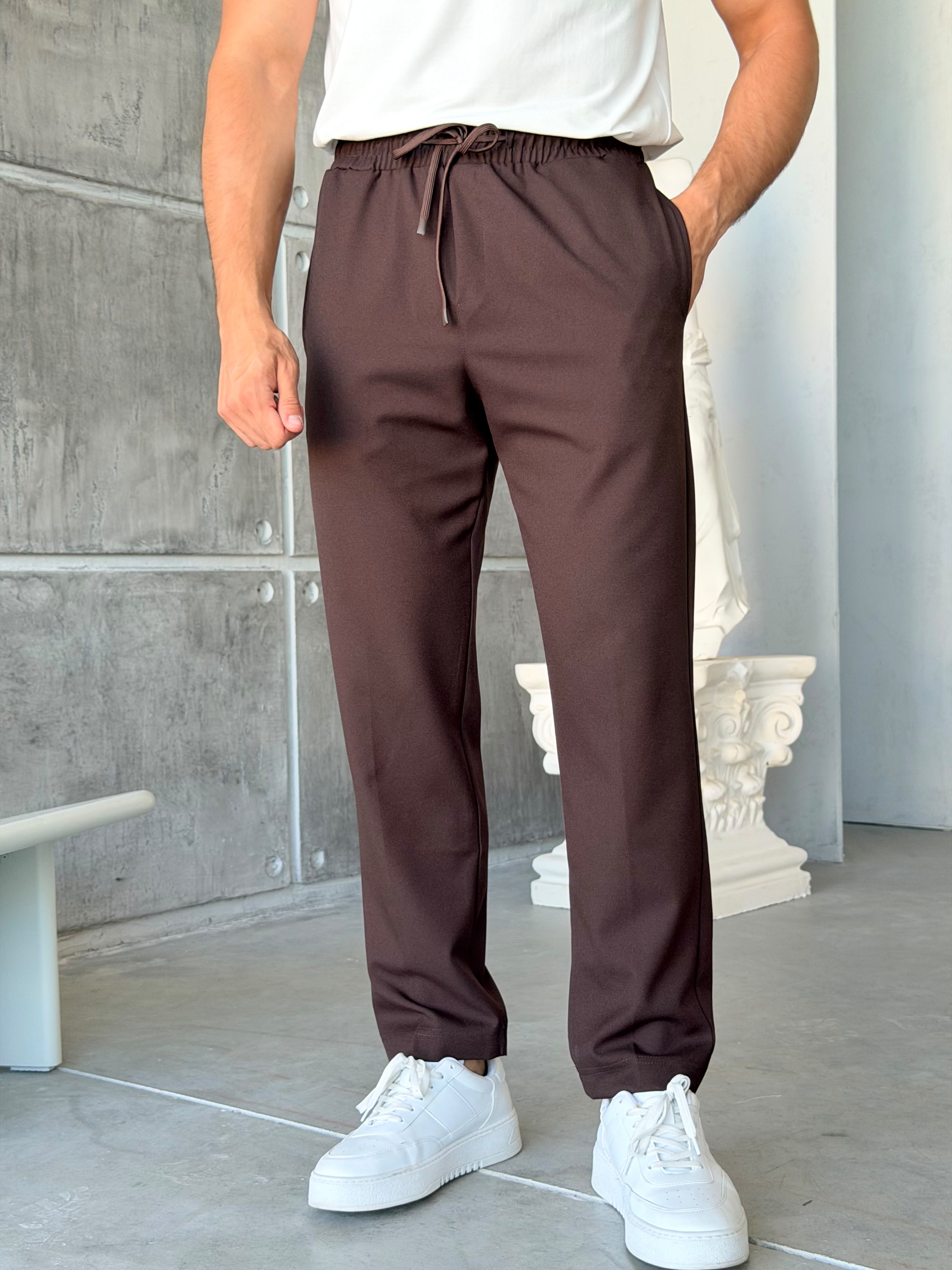 Jogger Pants - Brown