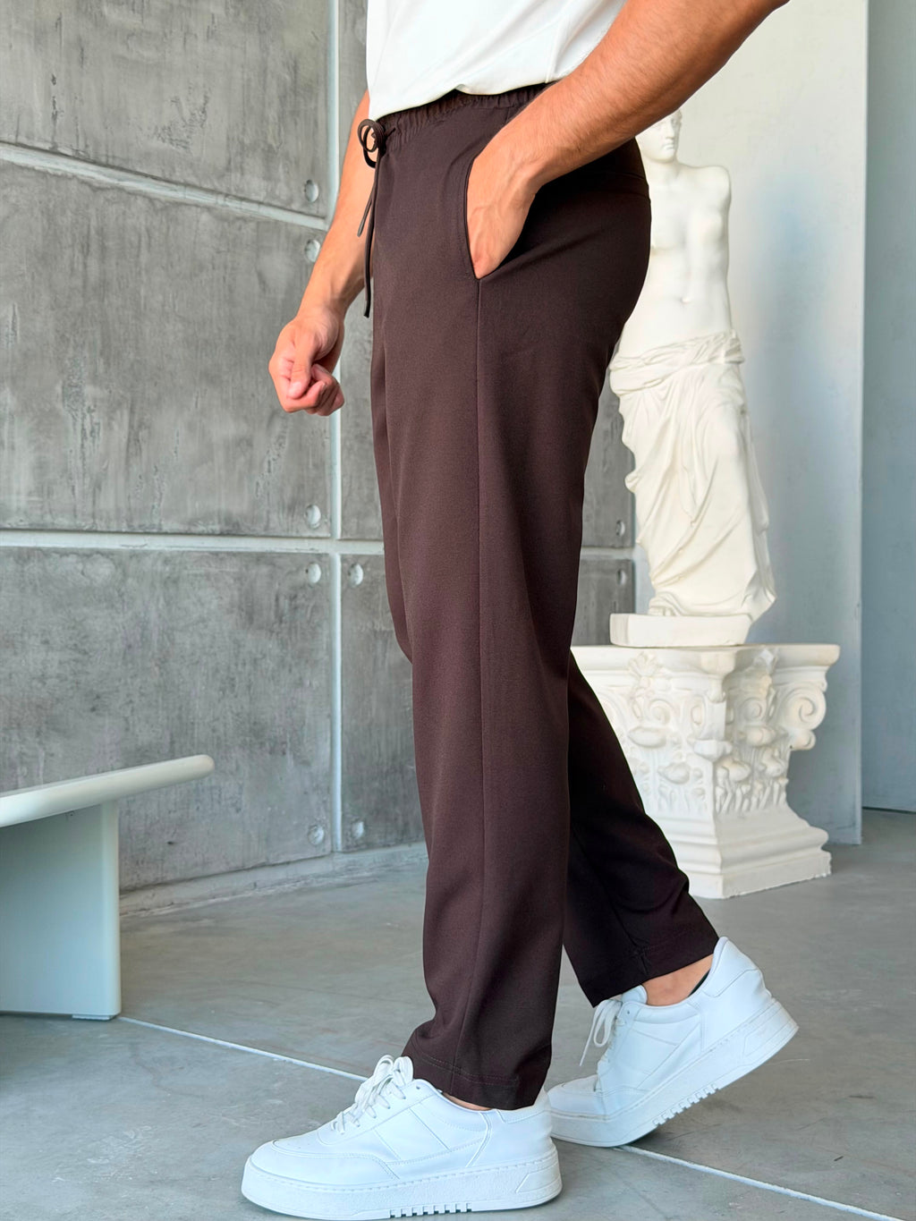 Jogger Pants - Brown
