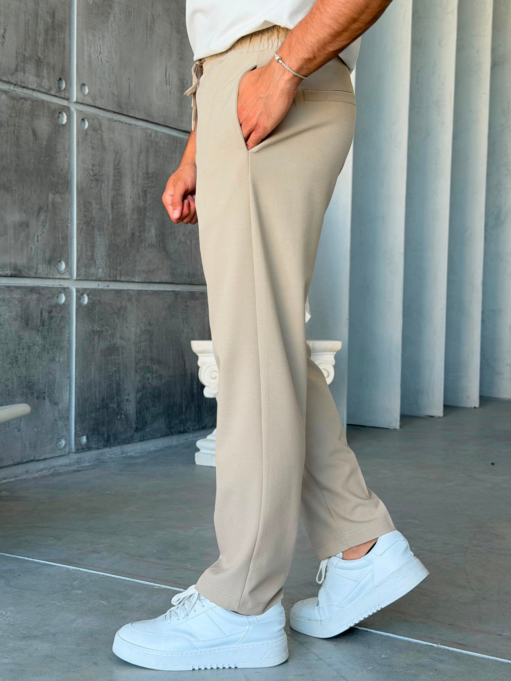 Jogger Pants - Cream