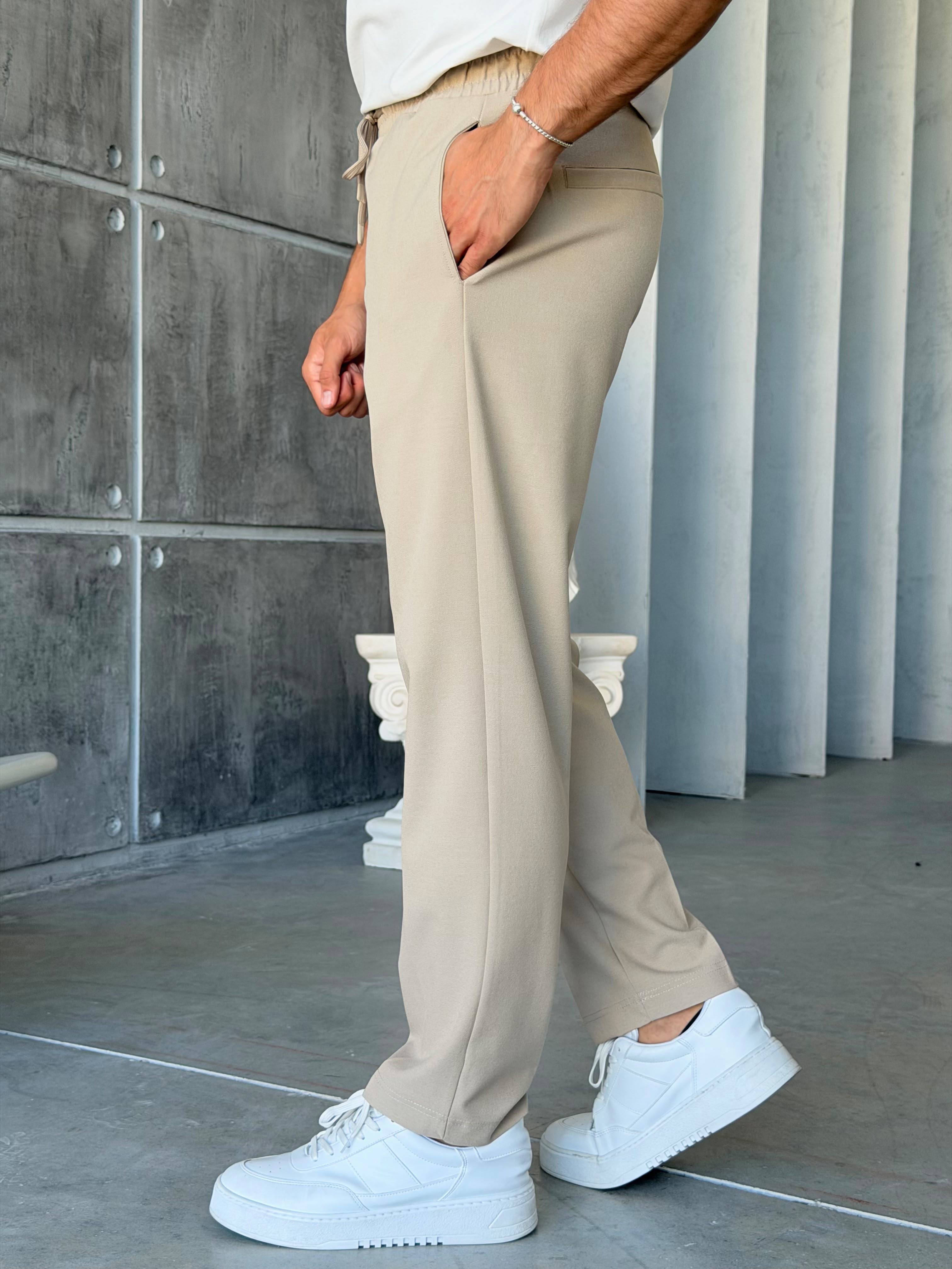Jogger Pants - Cream