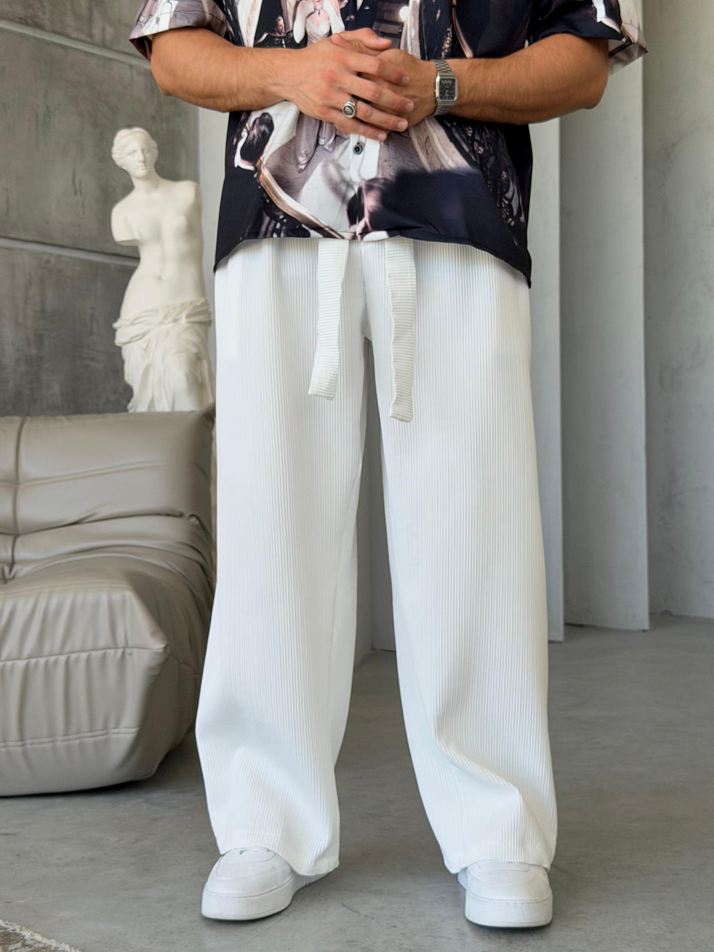 Ottoman Pants – White