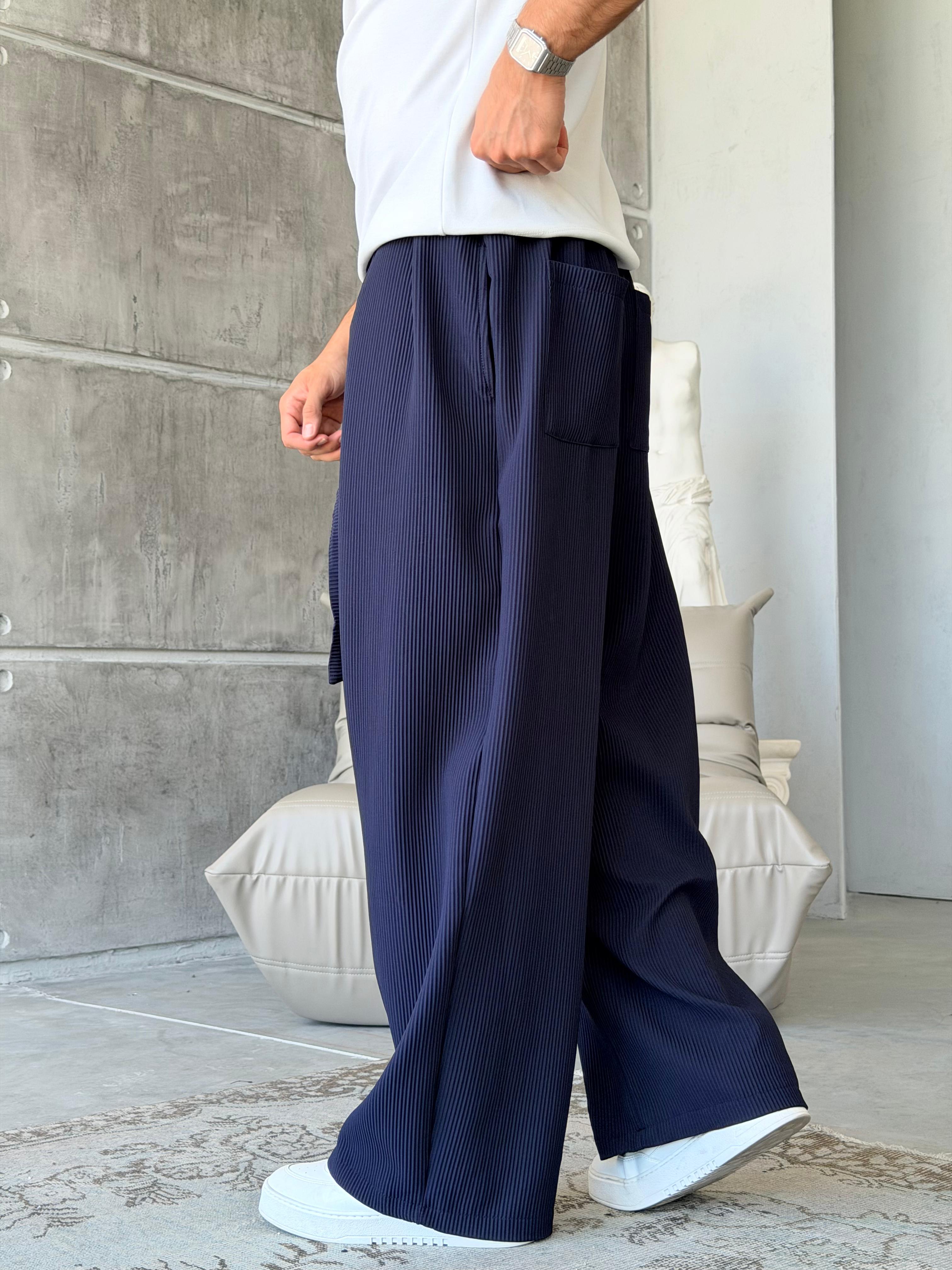 Ottoman Pants – Navy Blue