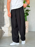 Linen Pleated Baggy Pants