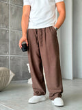 Linen Pleated Baggy Pants