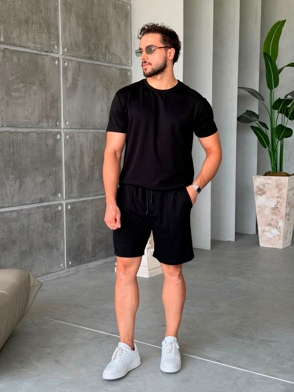 Modal Shorts Set – Black