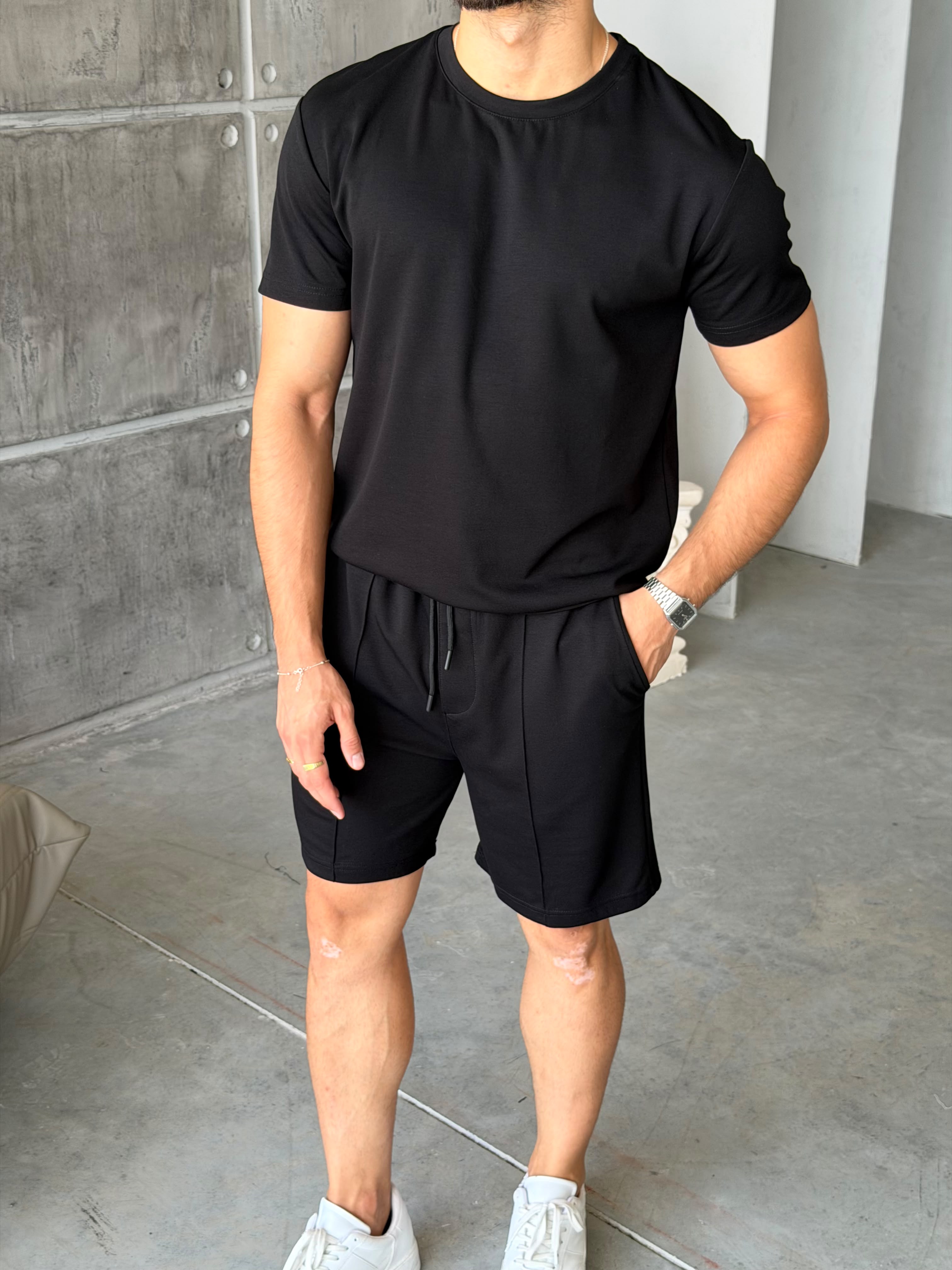 Modal Shorts Set – Black