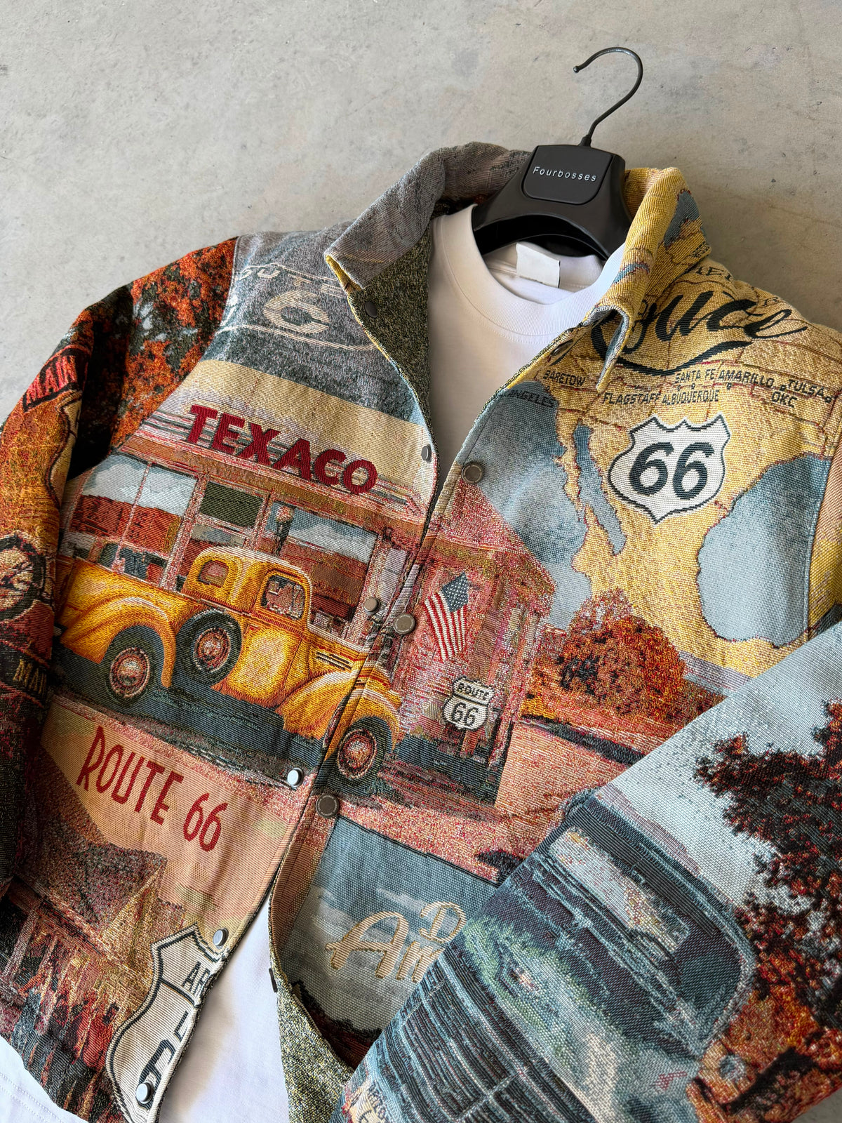 Road Trip Pattern Premium Lined Jacket