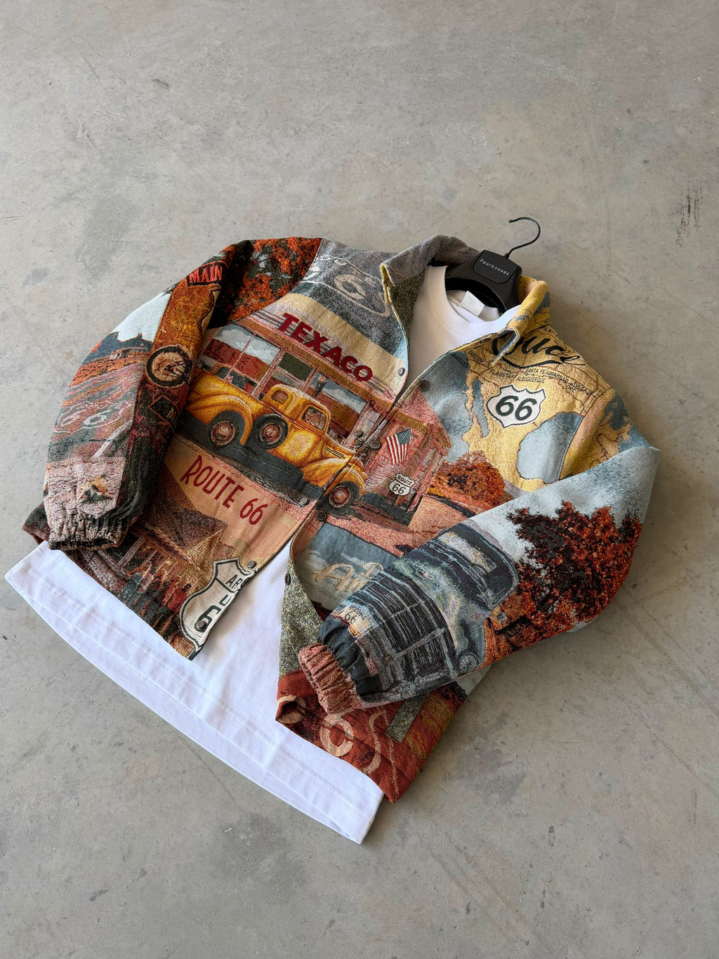 Road Trip Pattern Premium Lined Jacket