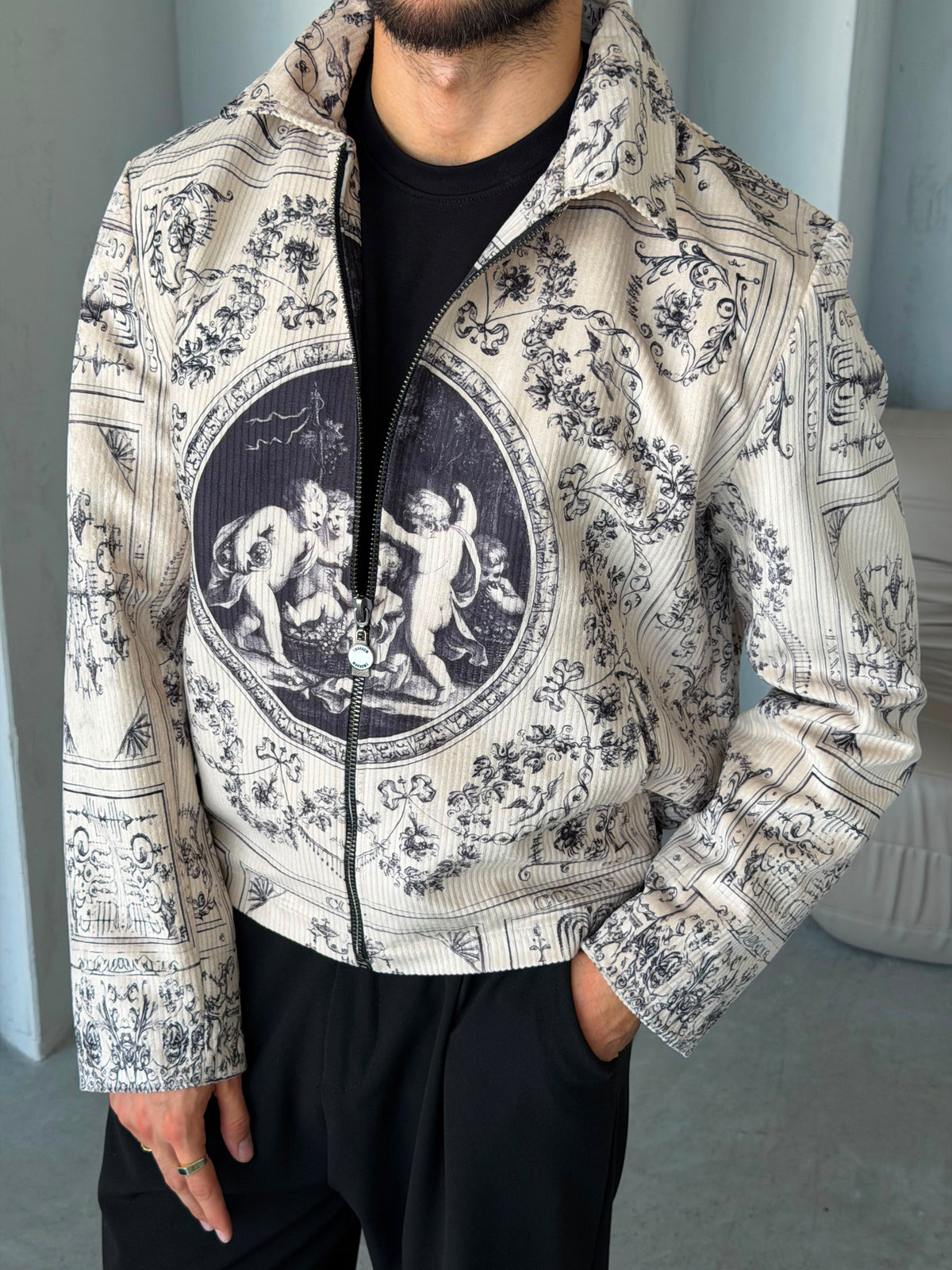 ANGEL Premium Printed Zip Jacket
