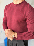 Soft Touch Crew Neck Knitwear - BORDO