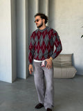 Baklava Knit – Bordo Grey
