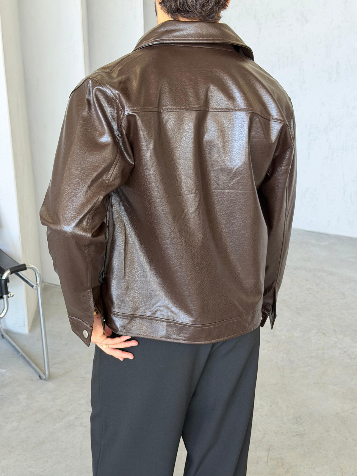 Old Money Leather Jacket – Dark Brown