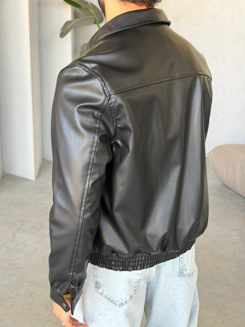 Soft Leather Jacket – BLACK