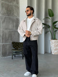 Corduroy Bomber Jacket – Cream