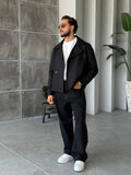 Modern Trench Jacket – Black