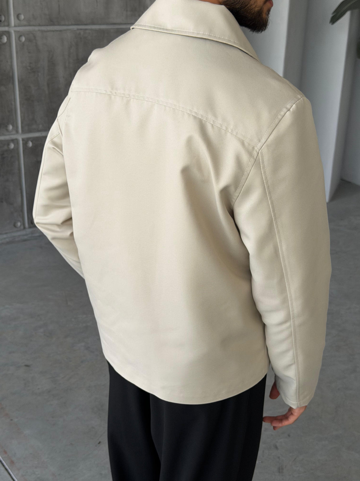 Modern Trench Jacket – Cream