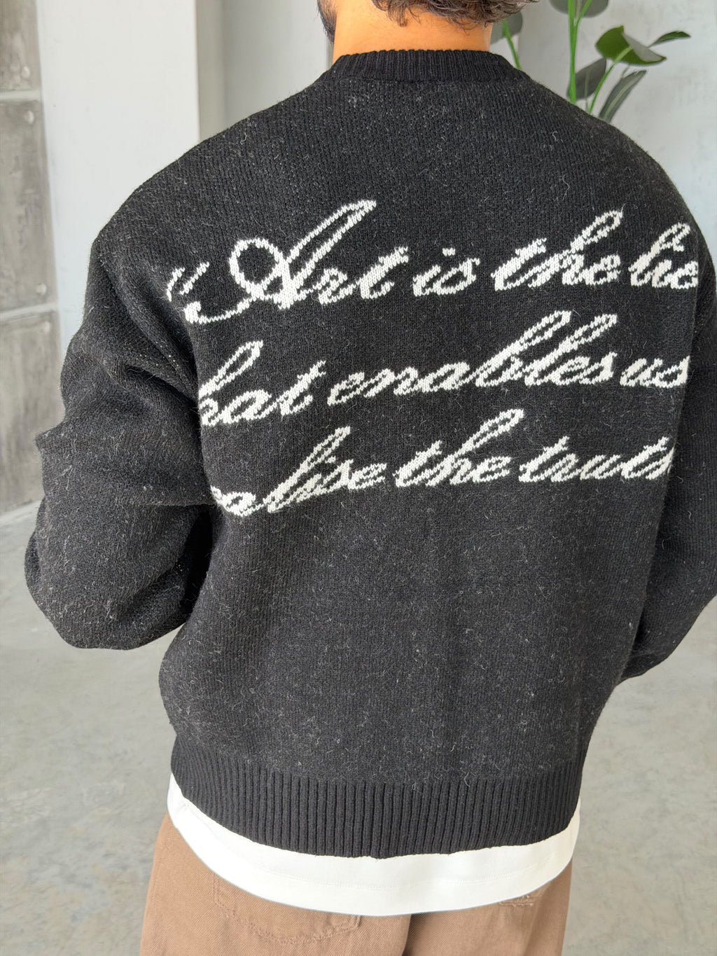 Art Life Written Knit Sweater
