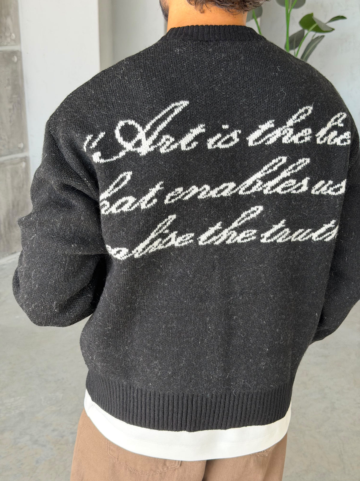 Art Life Written Knit Sweater