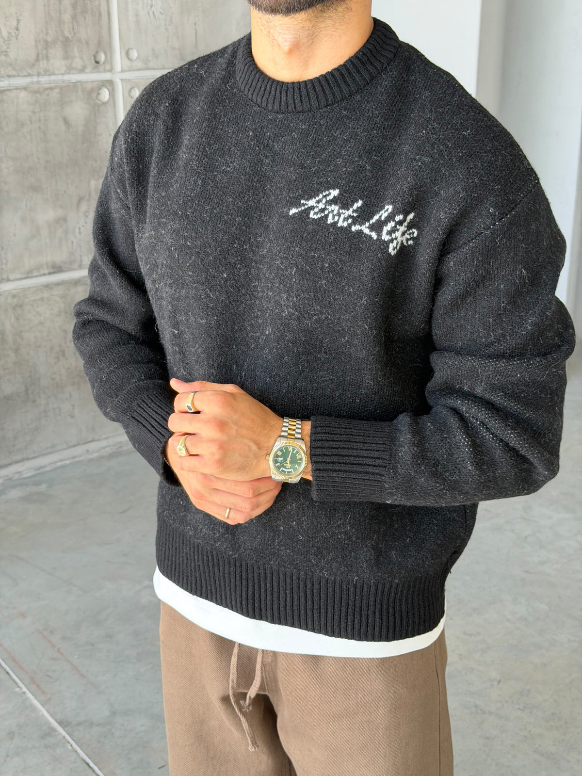 Art Life Written Knit Sweater