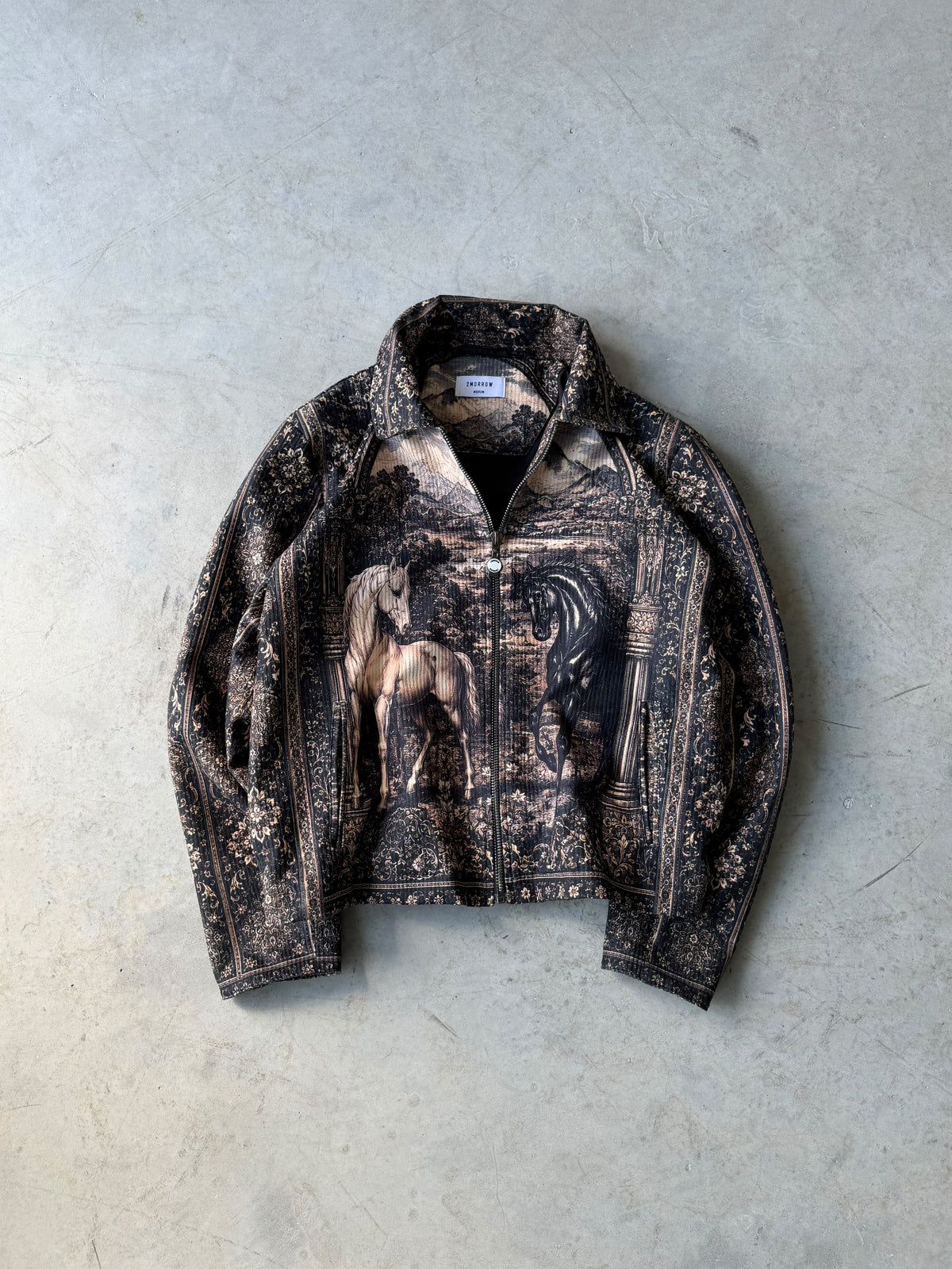 Wild Pattern Zip-Up Jacket