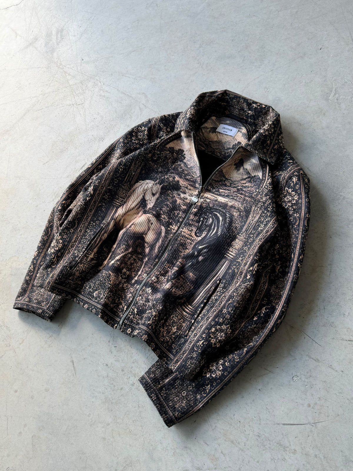 Wild Pattern Zip-Up Jacket