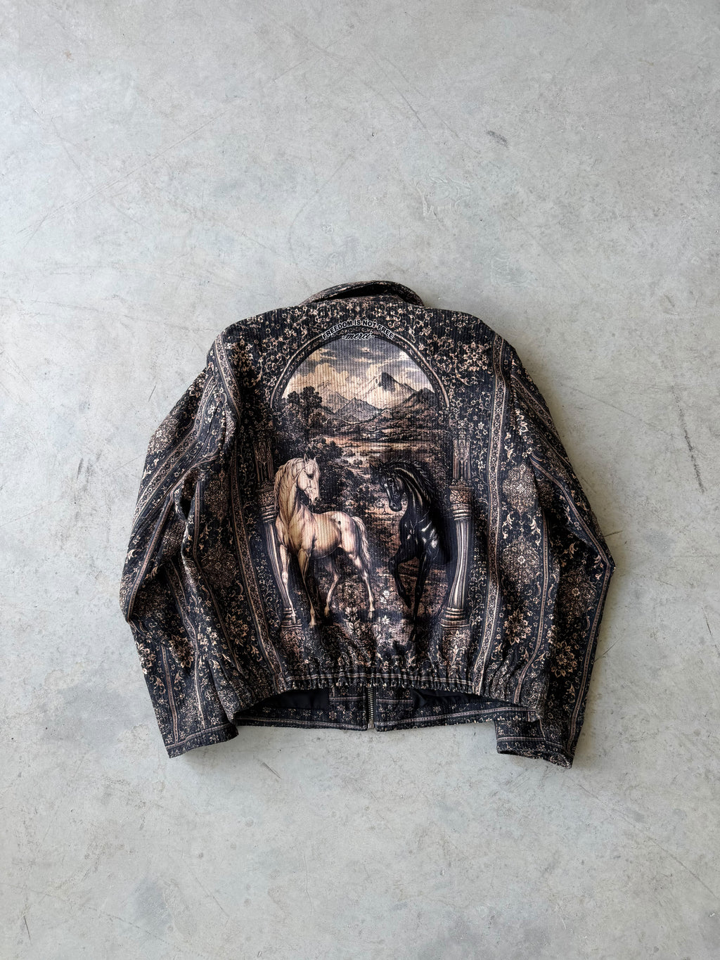 Wild Pattern Zip-Up Jacket