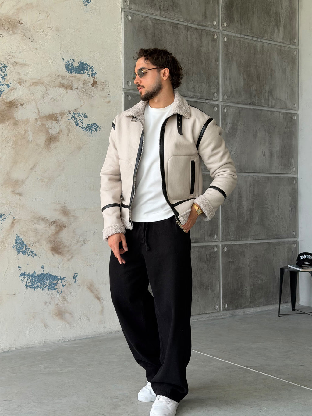 Vintage Pilot Jacket – Stone