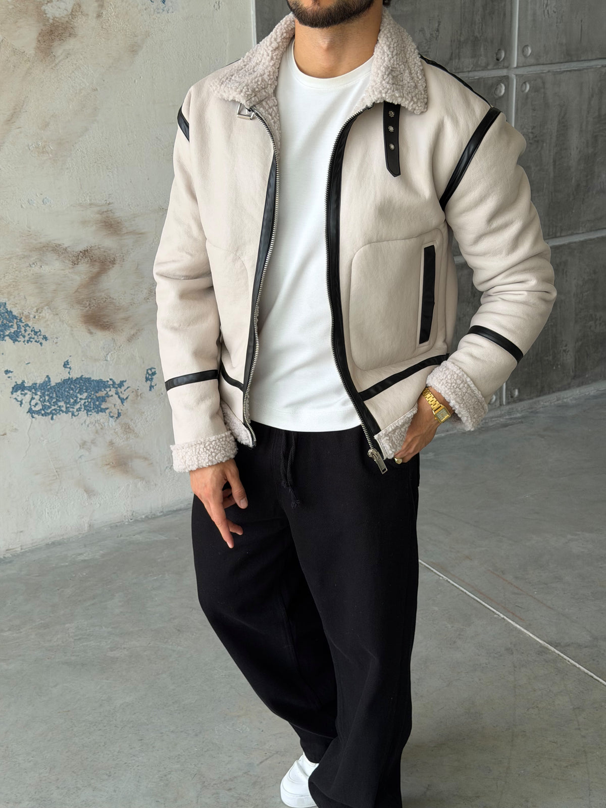 Vintage Pilot Jacket – Stone