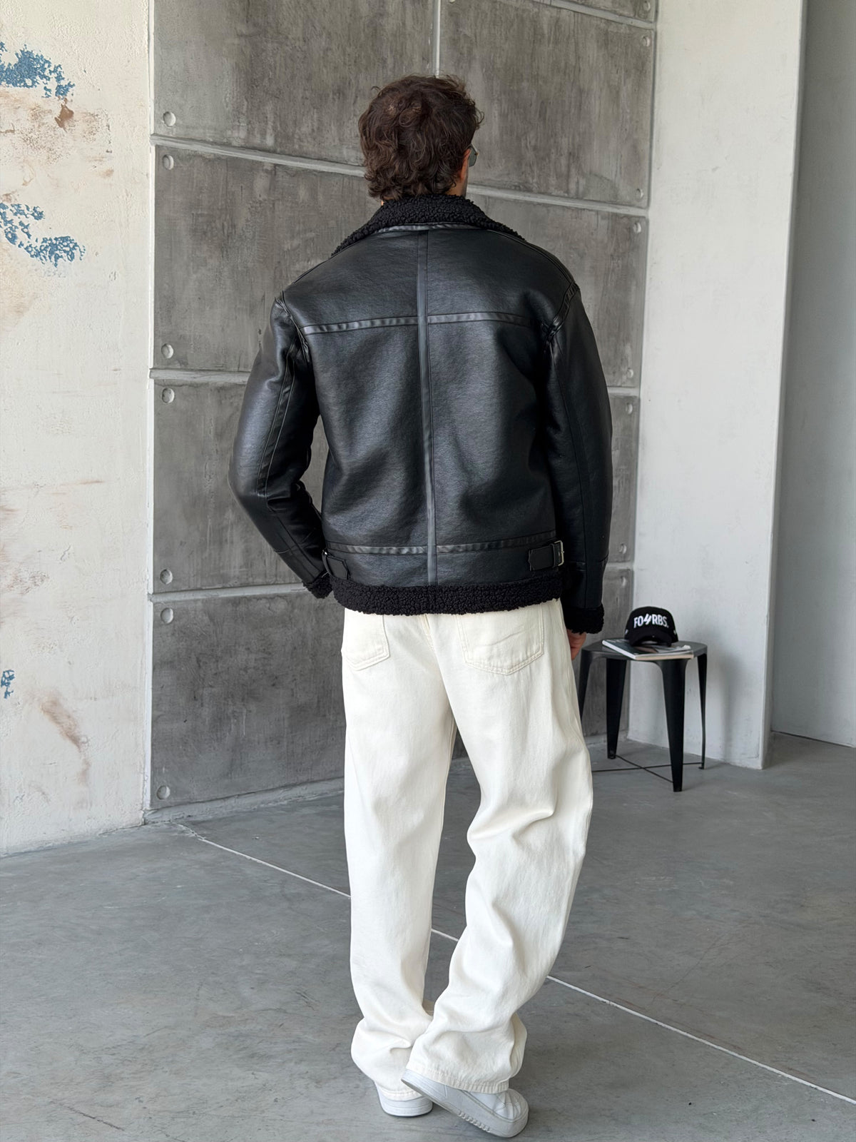 Vintage Pilot Jacket – Black