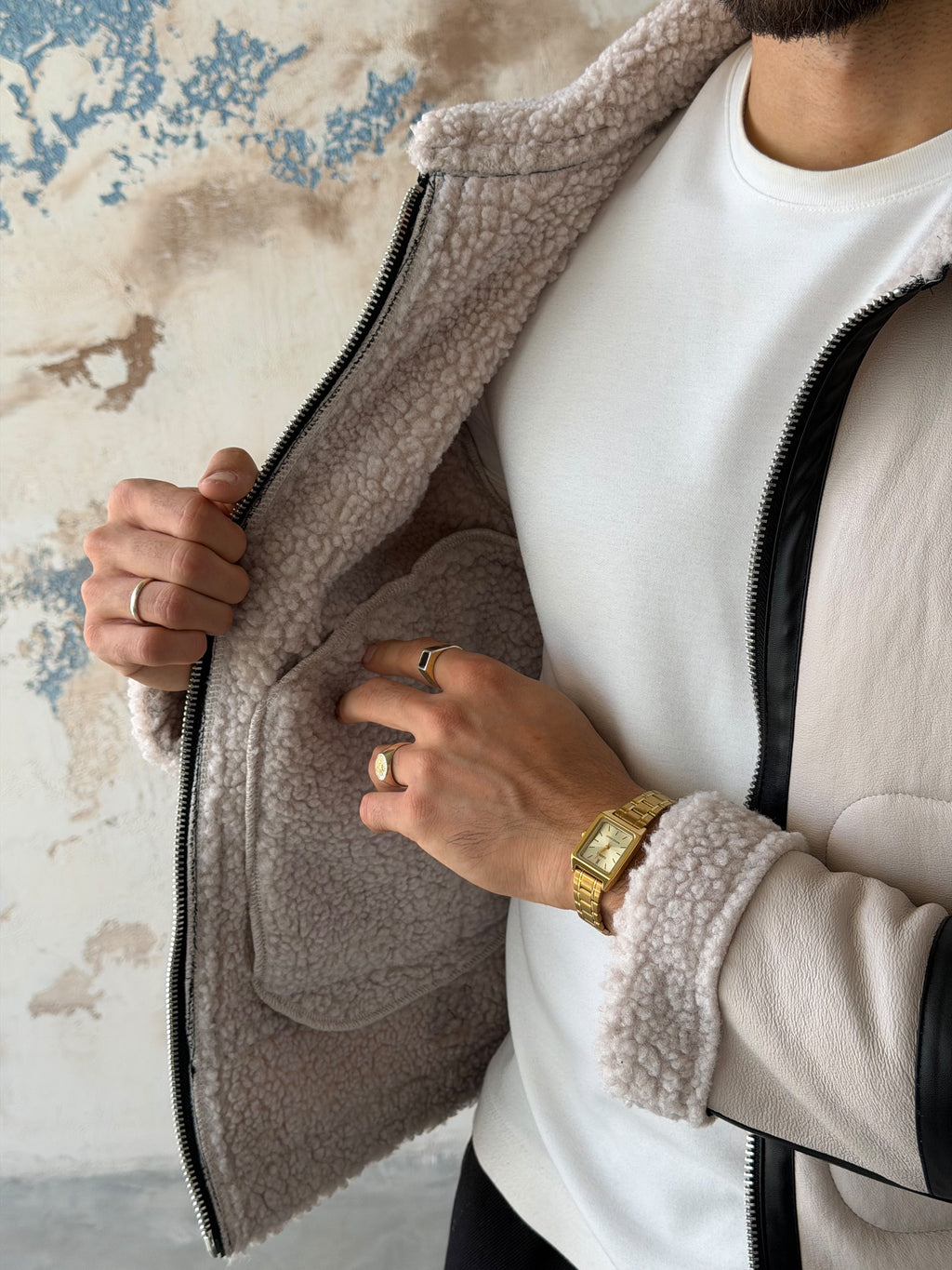 Vintage Pilot Jacket – Stone