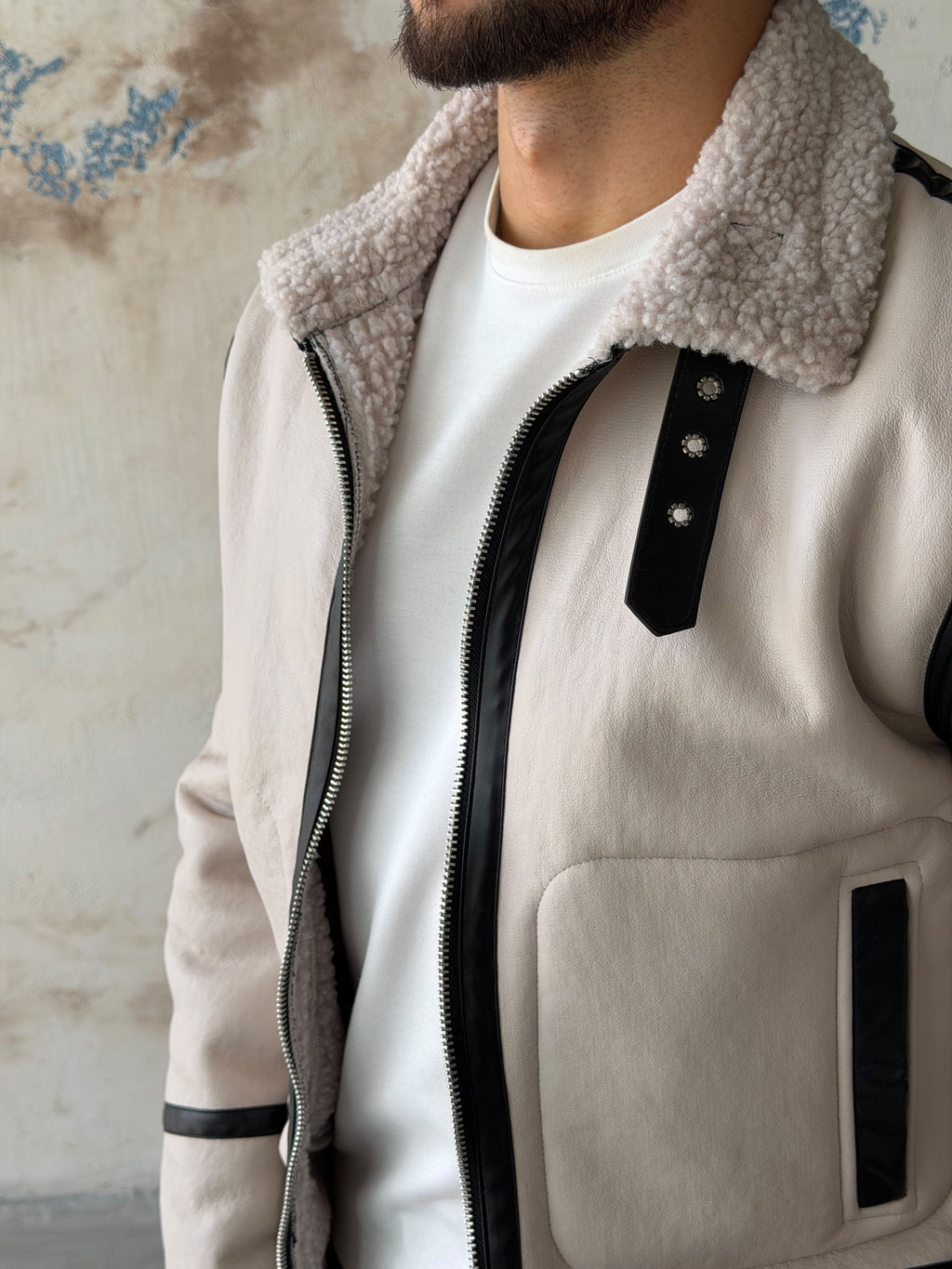 Vintage Pilot Jacket – Stone