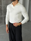 Soft-Touch Basic Polo Shirt – Ecru