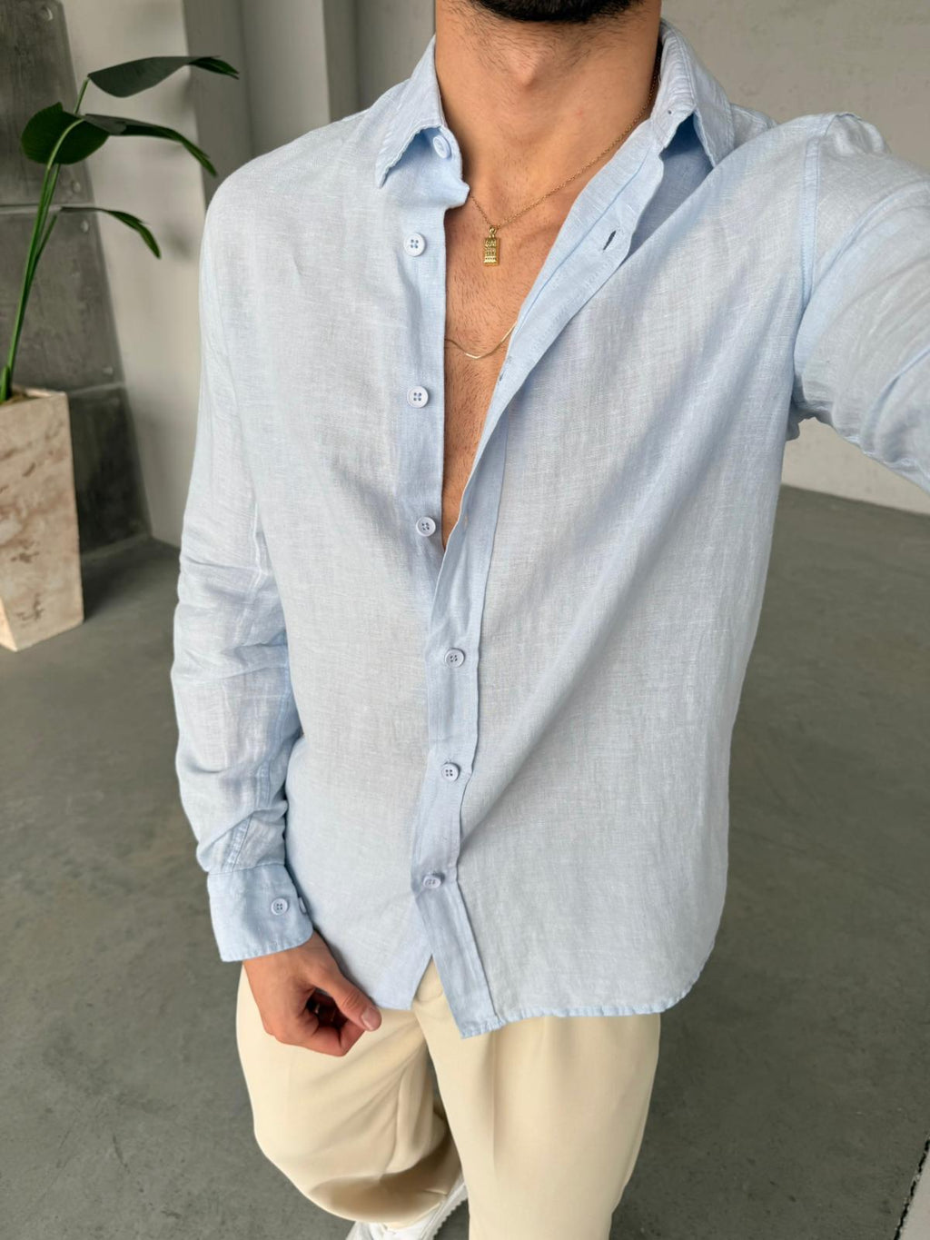 Premium Cotton Linen Shirt – Baby | GML.04