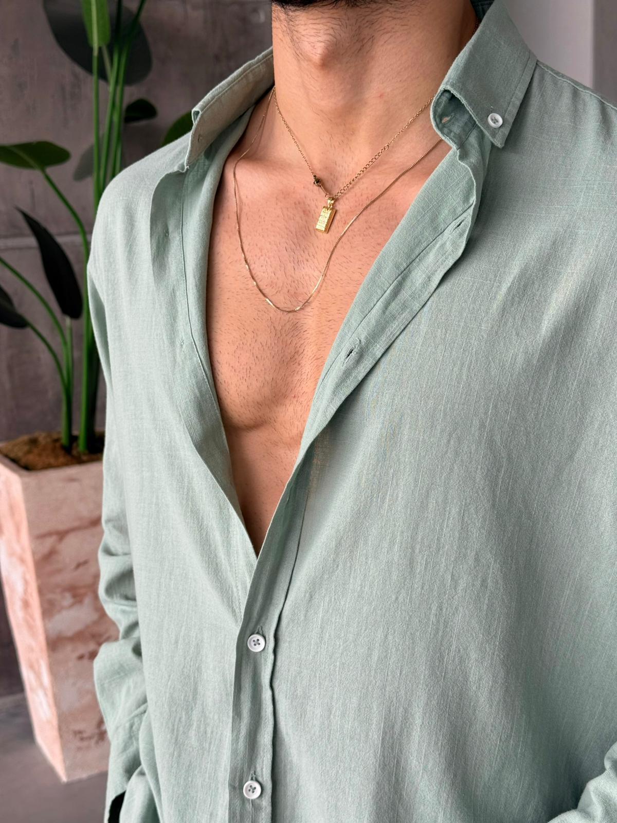 Fresh Linen Shirt - Mint | GML.05