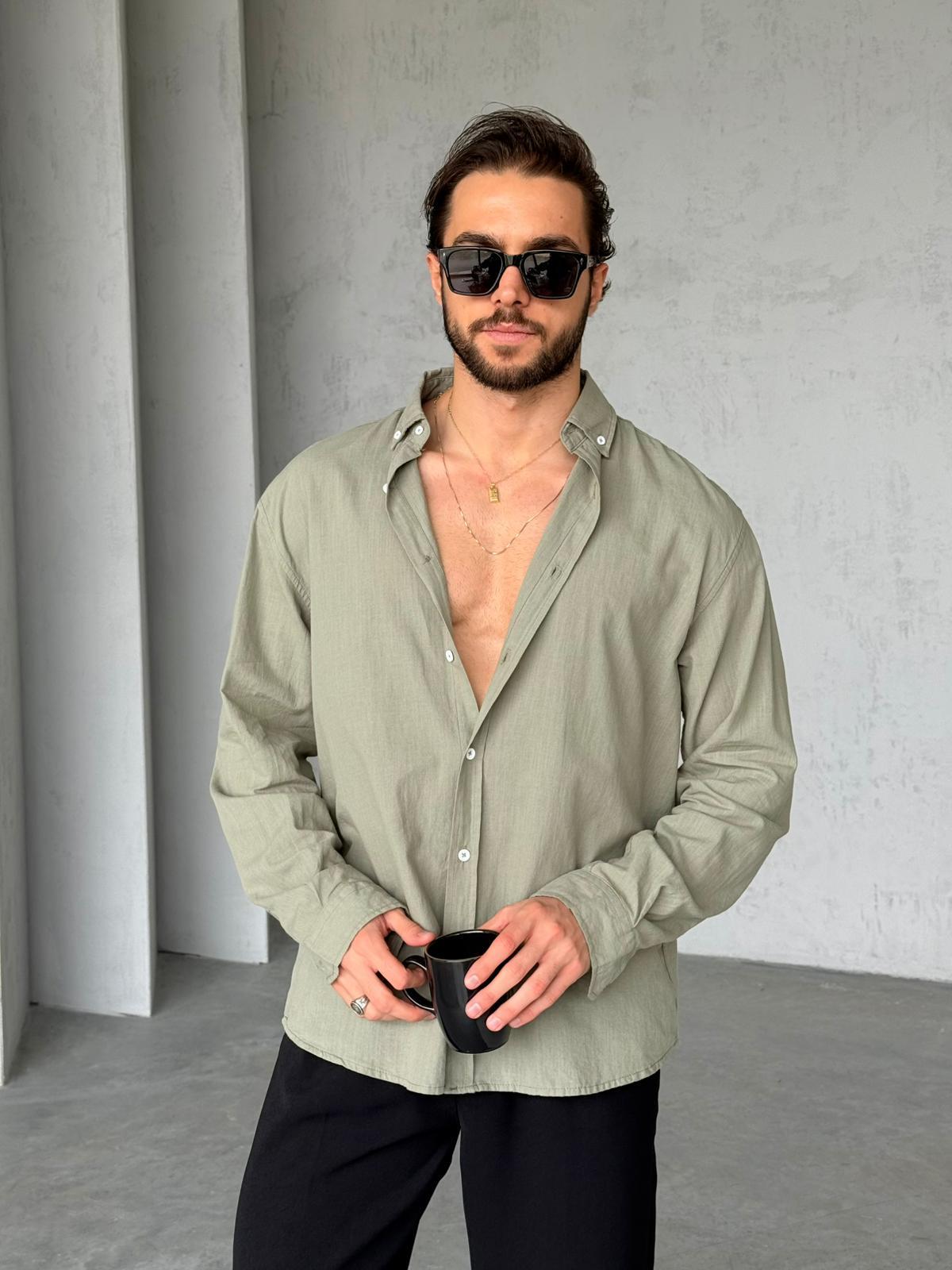 Fresh Linen Shirt - Khaki | GML.05