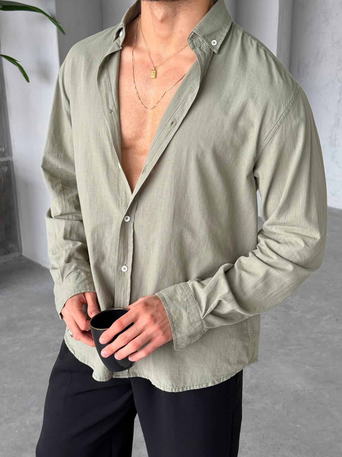 Fresh Linen Shirt - Khaki | GML.05