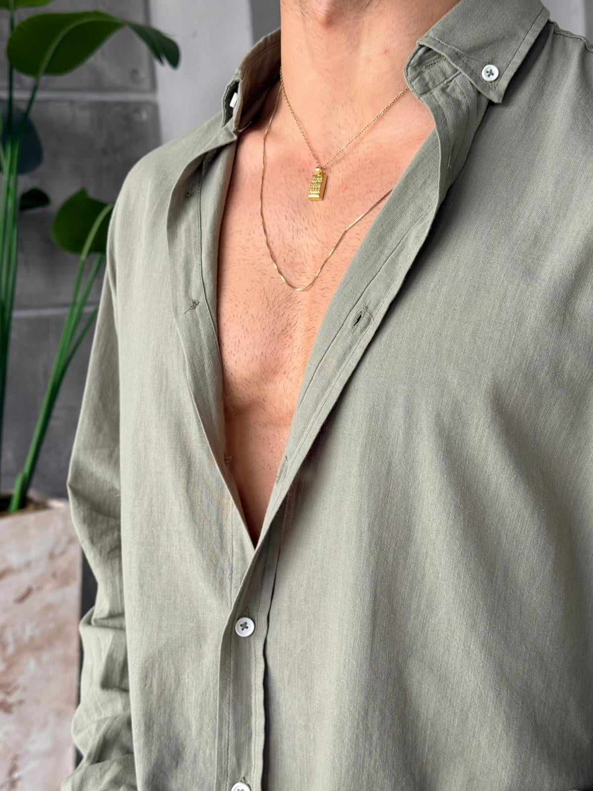 Fresh Linen Shirt - Khaki | GML.05
