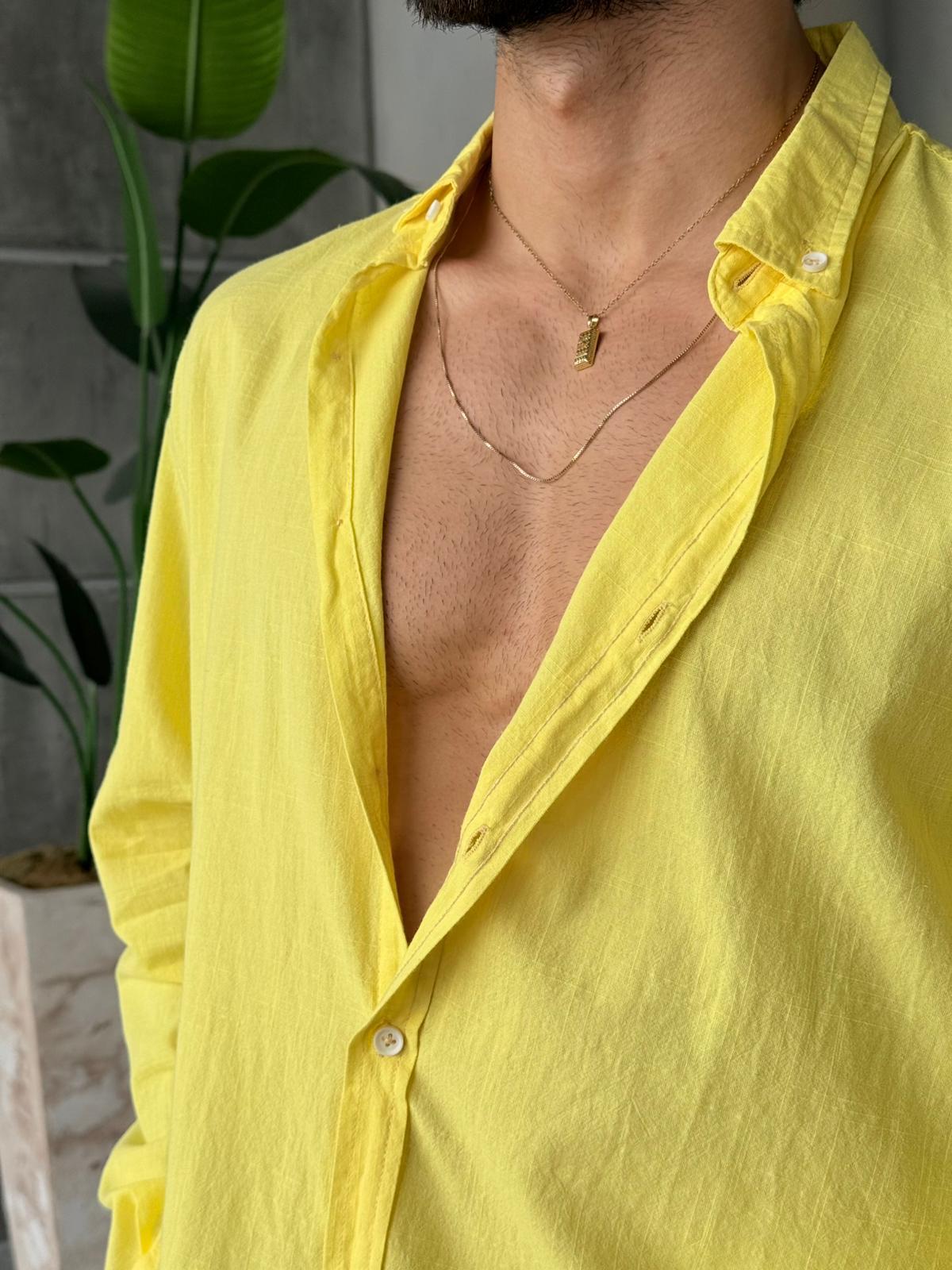 Fresh Linen Shirt - Yellow | GML.05
