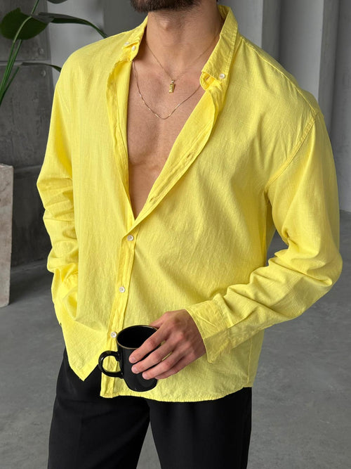 Fresh Linen Shirt - Yellow | GML.05