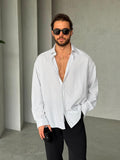 Striped Linen Shirt - White | GML.06