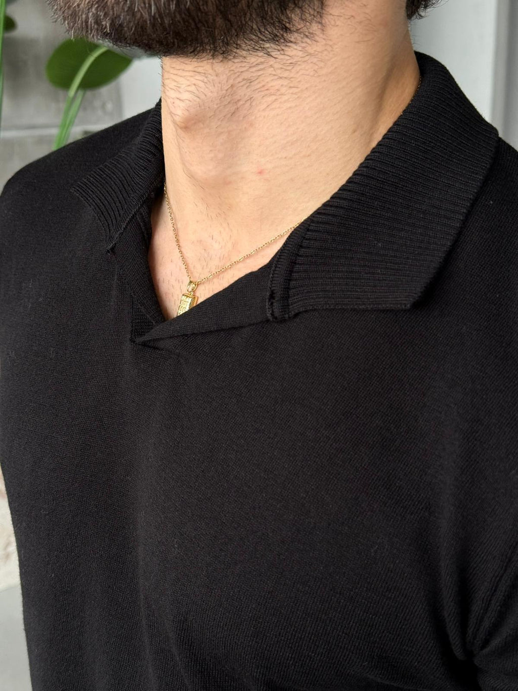 T-shirt Basic Polo - Black| TST.07