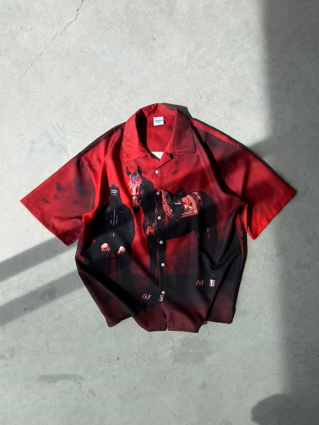 Bold Print Oversized Shirt