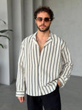 Camp Collar Stripe Shirt