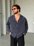Camp Collar Stripe Shirt