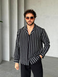 Camp Collar Stripe Shirt