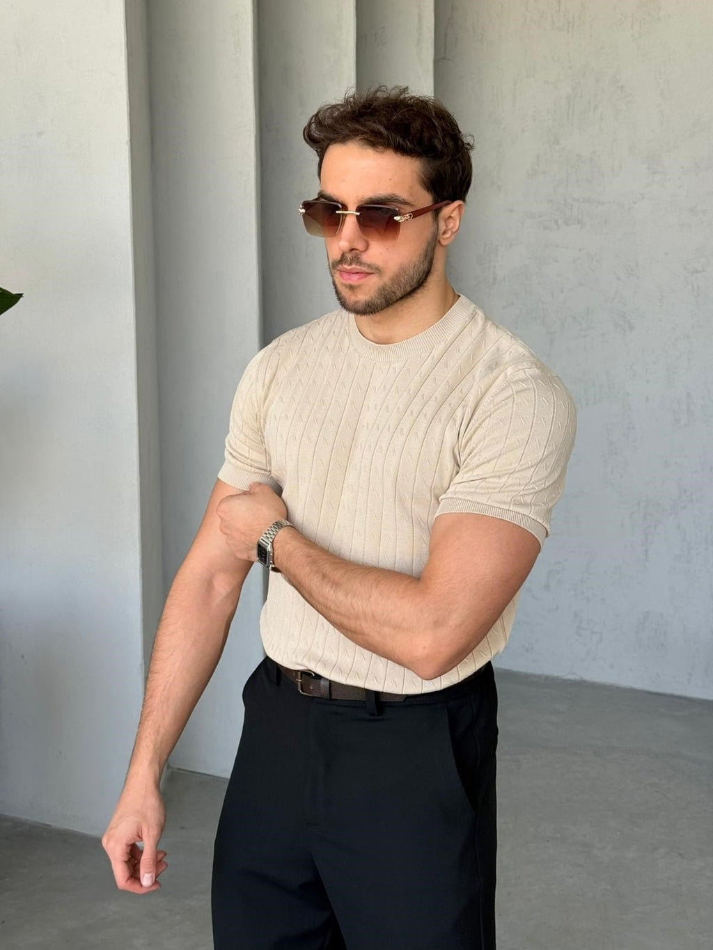 T-shirt Basic Cream