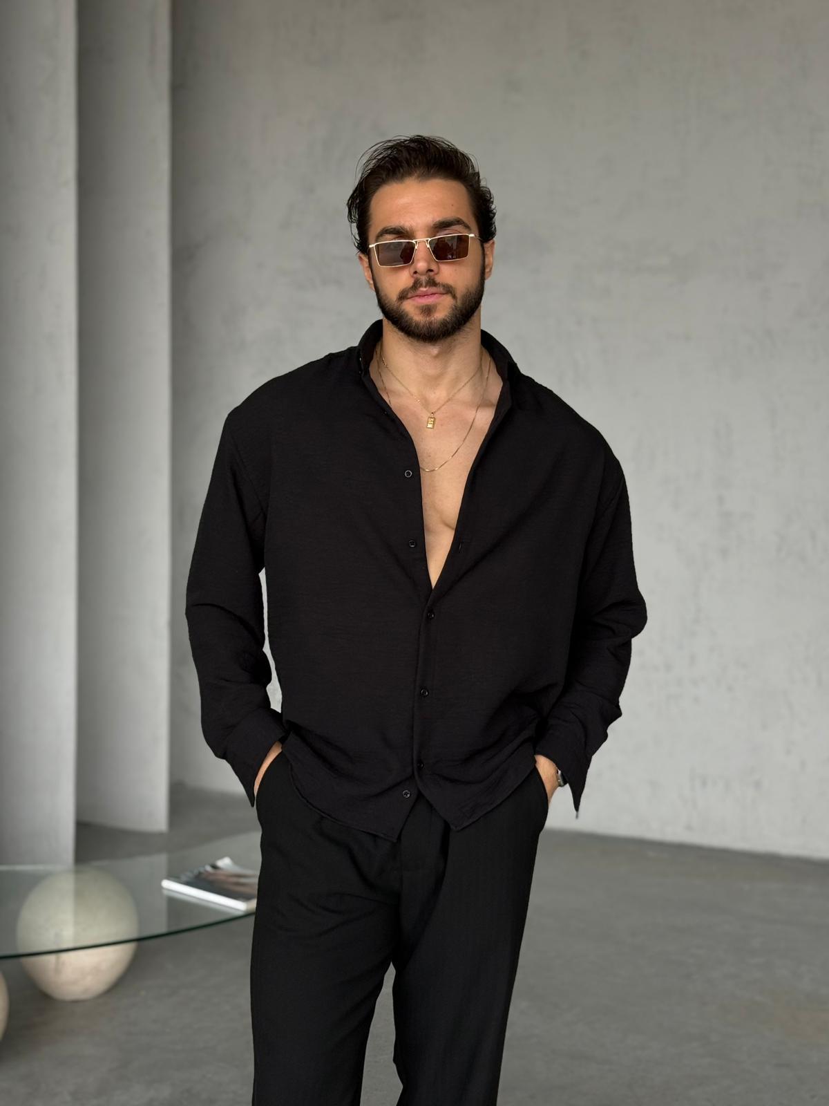 Këmishë Oversize - e zezë